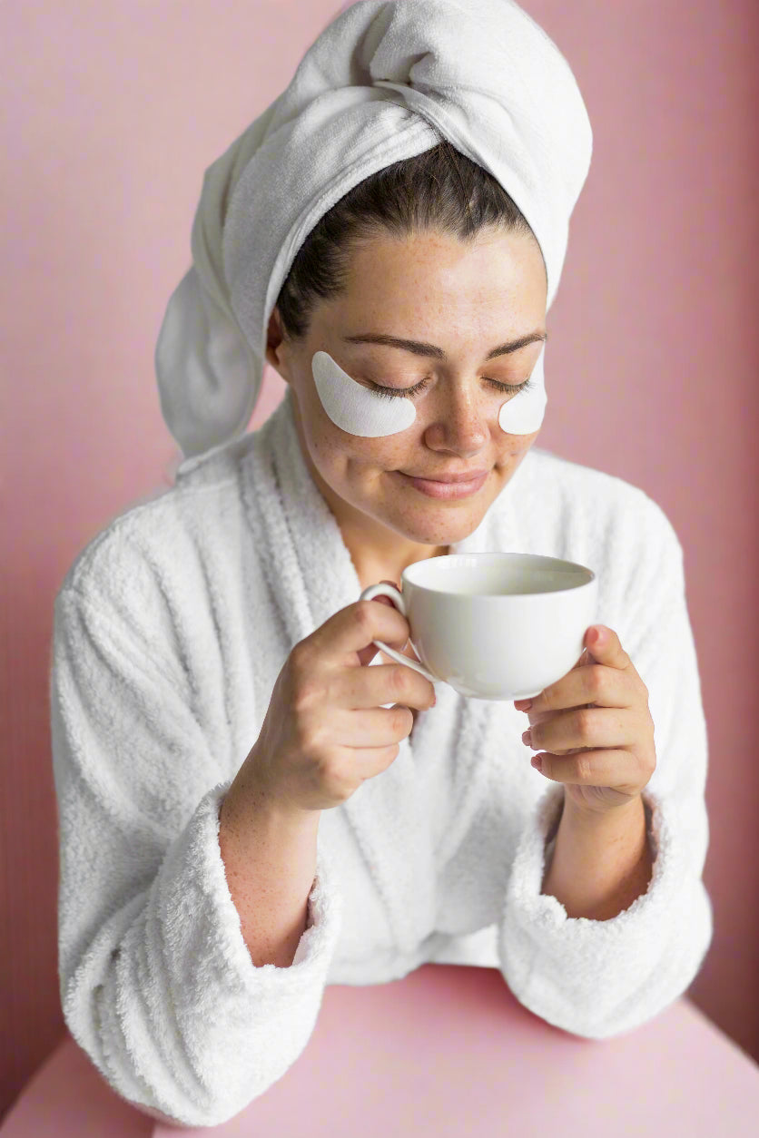 medium shot relaxed woman with cup